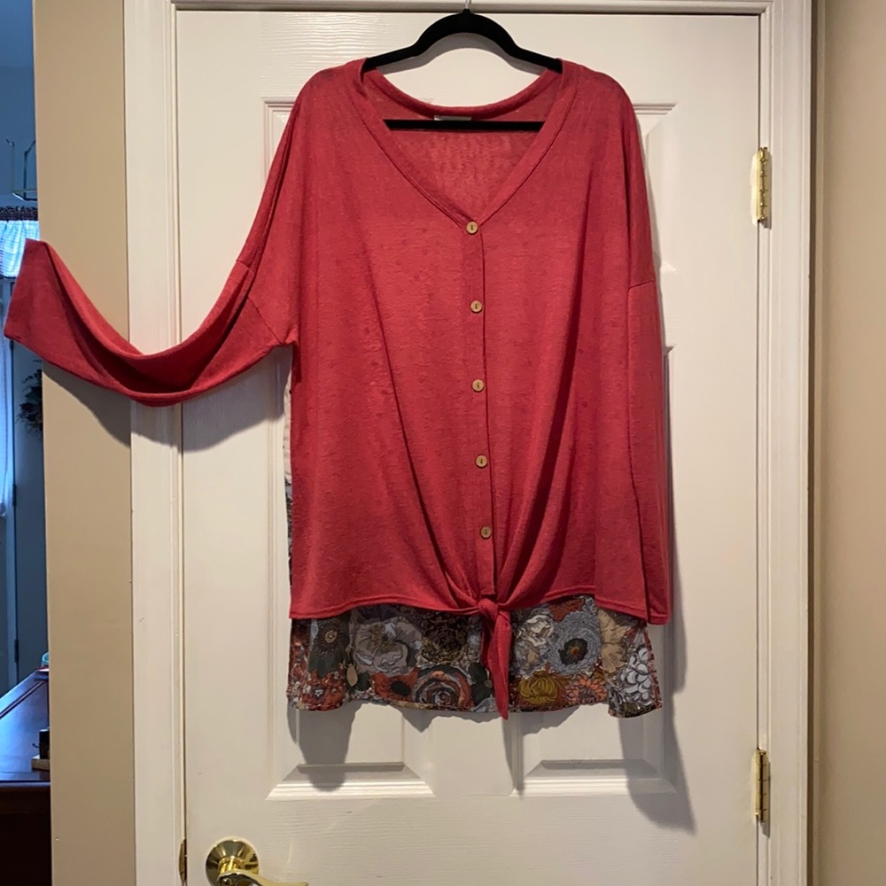 ODDY Tie front top Size 3XL